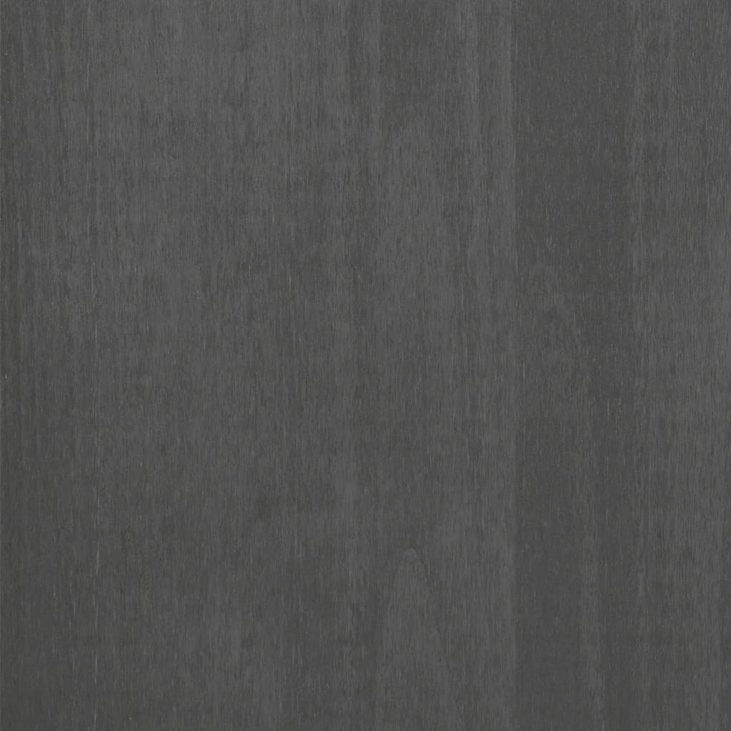 vidaXL Cd-kast HAMAR 45x18x100 cm massief grenenhout donkergrijs