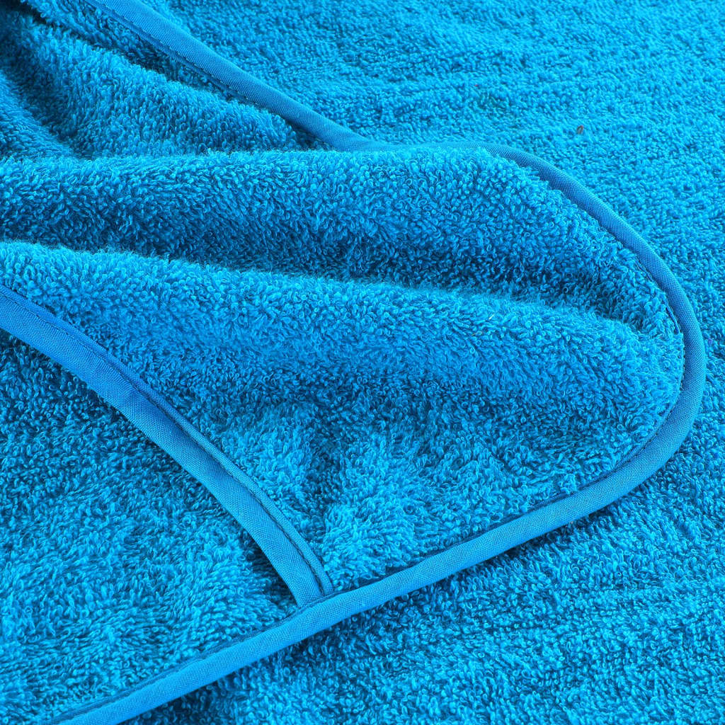 vidaXL Strandhanddoeken 2 st 400 g/m² 75x200 cm stof turquoise