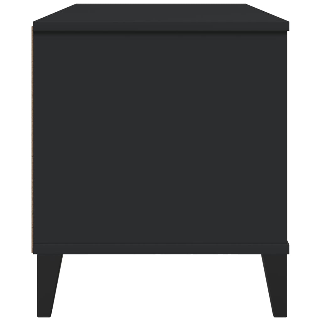 vidaXL Tv-meubel VIKEN bewerkt hout zwart