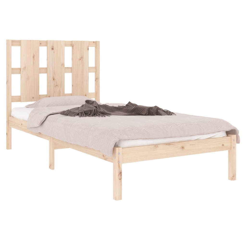 vidaXL Bedframe massief grenenhout 90x200 cm