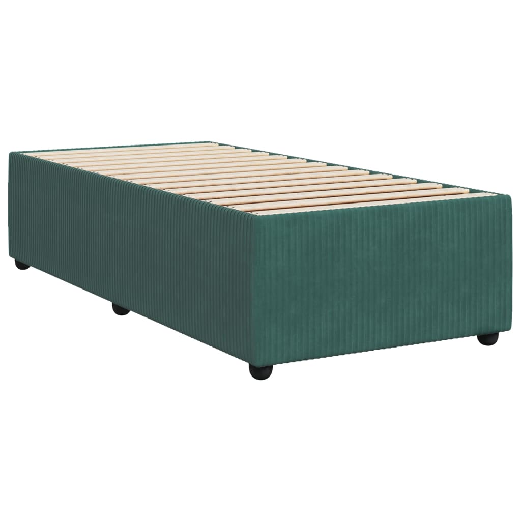 vidaXL Bedframe fluweel donkergroen 80x200 cm