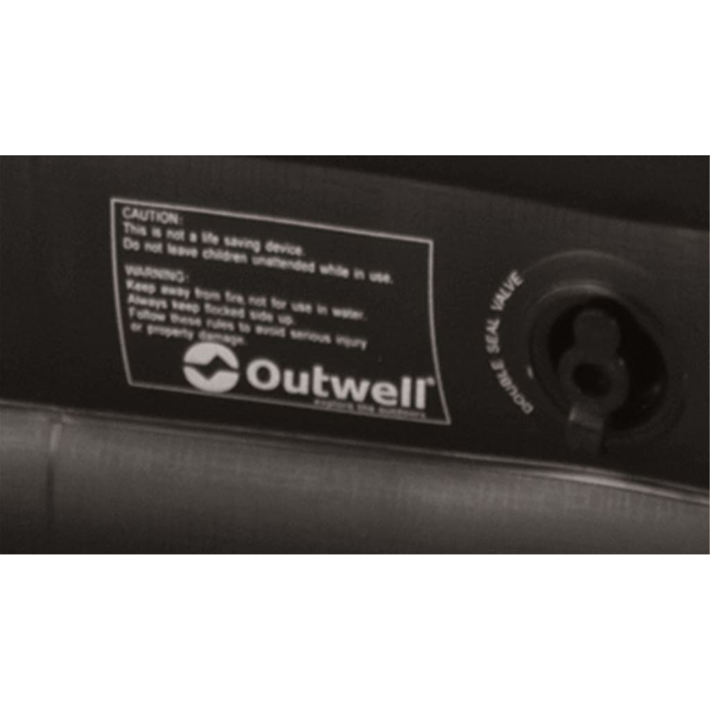 Outwell Luchtbed Excellent Single 200x80x30 cm grijs en zwart