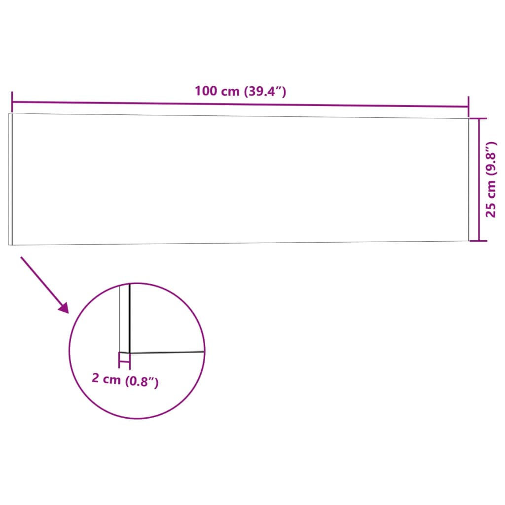 vidaXL Wandpanelen 14 st 3D 100x25 cm EPS bruin