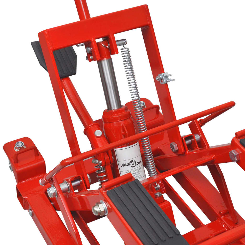 vidaXL Hydraulische motor/ATV krik 680 kg rood