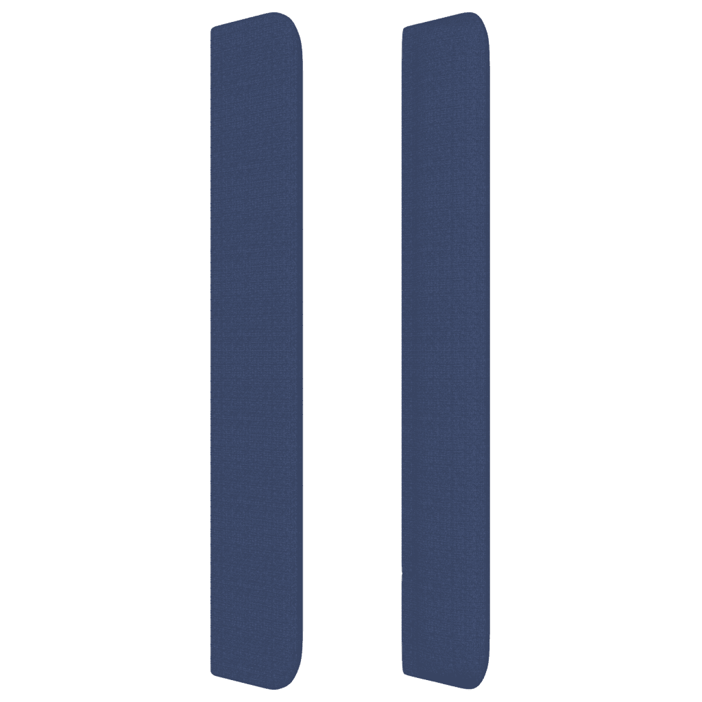 vidaXL Boxspring met matras stof blauw 160x200 cm