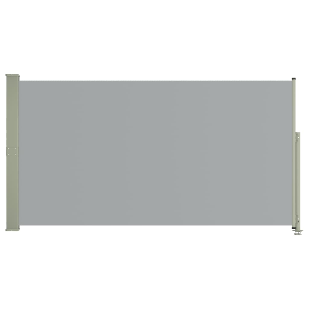 vidaXL Tuinscherm uittrekbaar 160x300 cm grijs