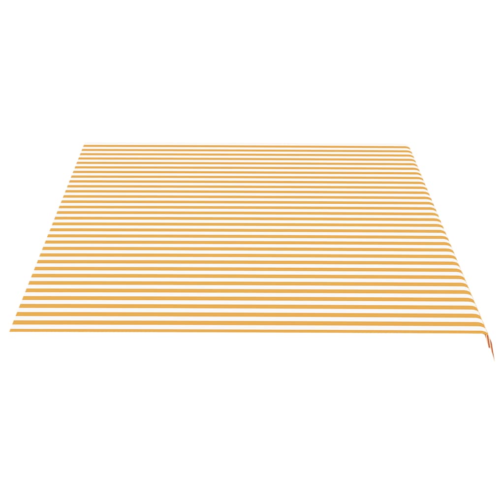 vidaXL Vervangingsdoek voor luifel 5x3,5 m geel en wit