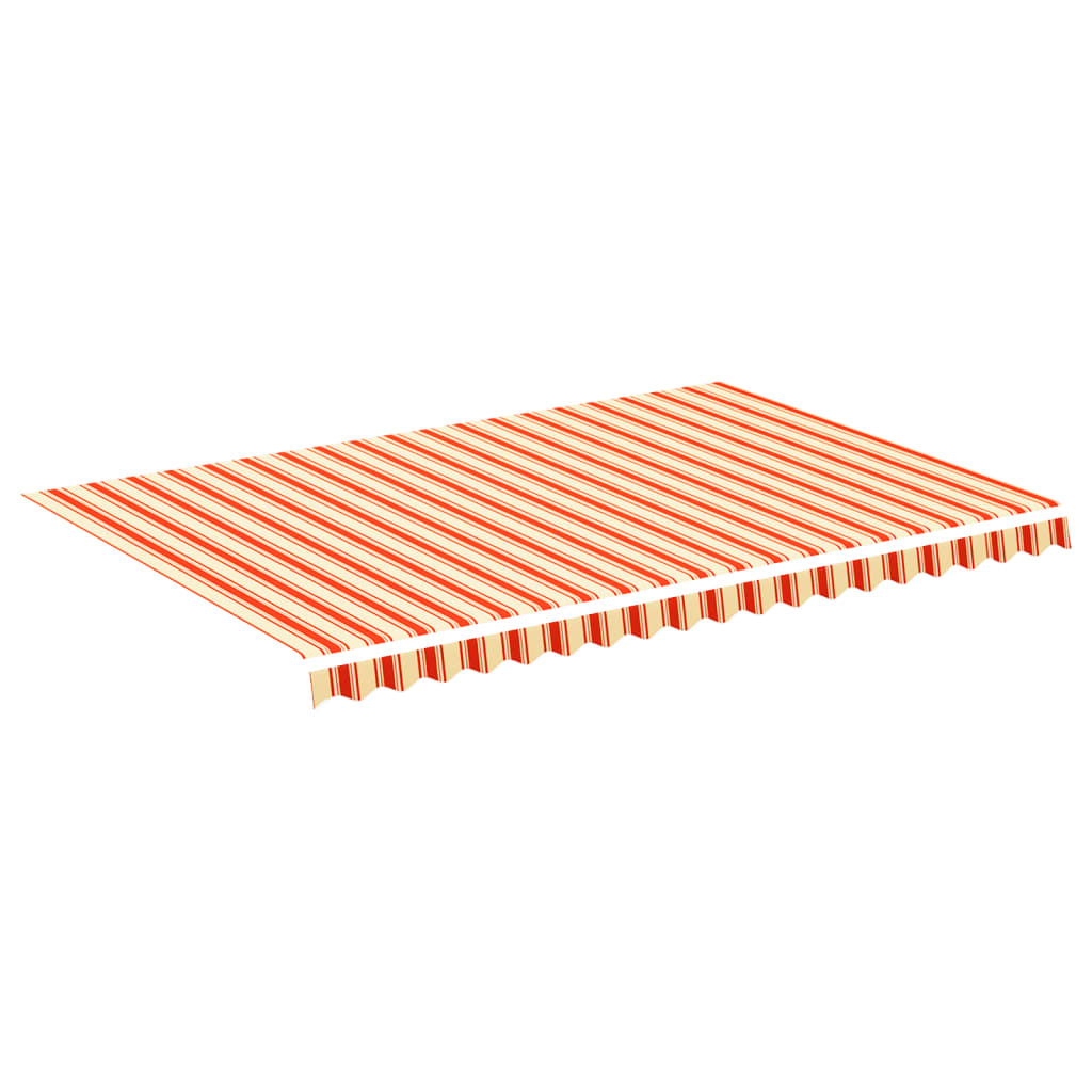 vidaXL Vervangingsdoek voor luifel 4,5x3 m geel en oranje