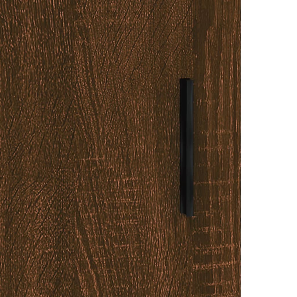 vidaXL Hangkasten 2 st bewerkt hout bruin eikenkleur
