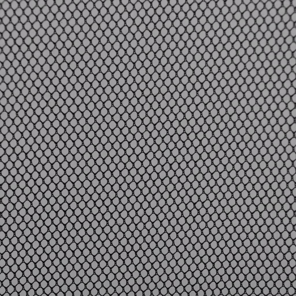 vidaXL Insectenhor deurgordijn 220x125 cm polyester zwart
