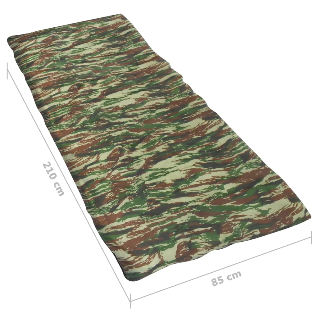 vidaXL Slaapzak envelop lichtgewicht 10 ℃ 1100 g camouflage