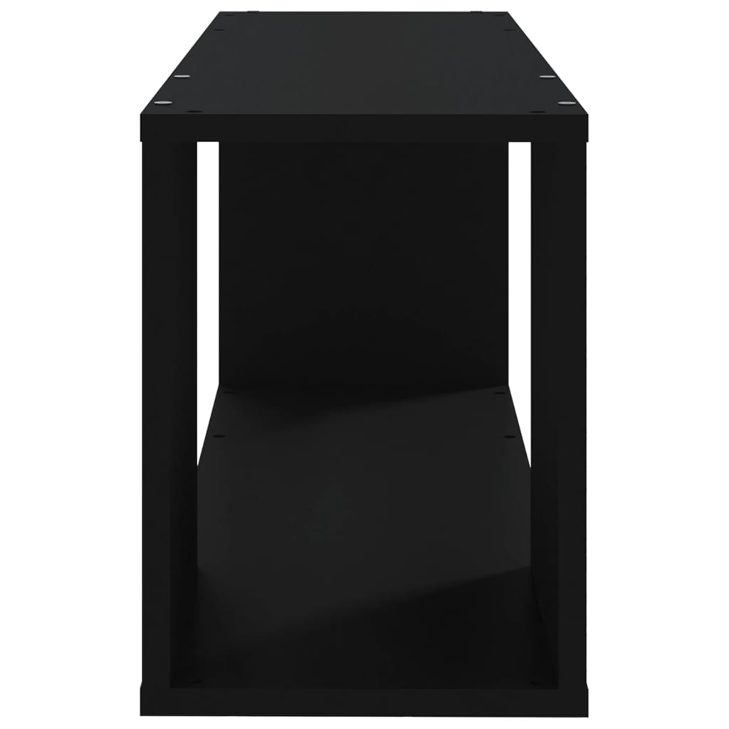 vidaXL Tv-meubel 80x24x32 cm spaanplaat zwart
