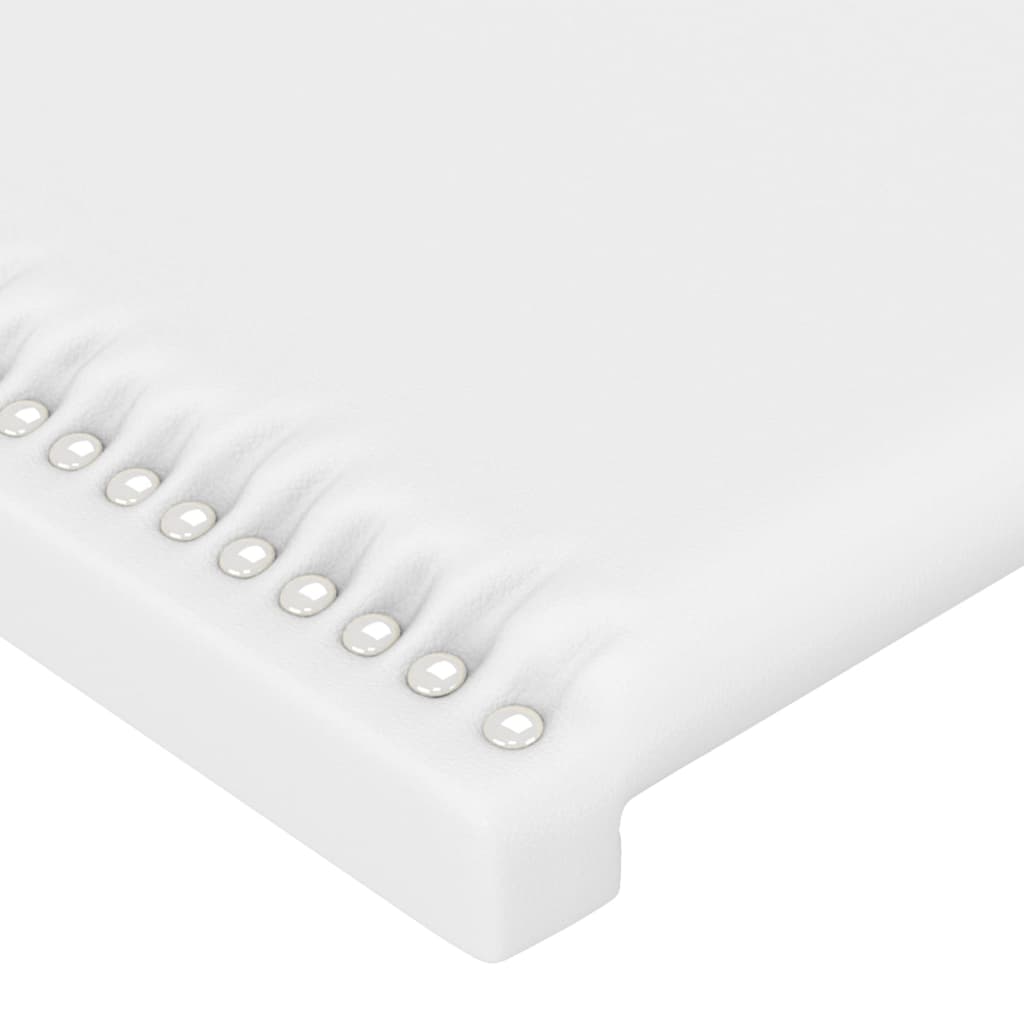 vidaXL Bedframe met hoofdbord kunstleer wit 180x200 cm
