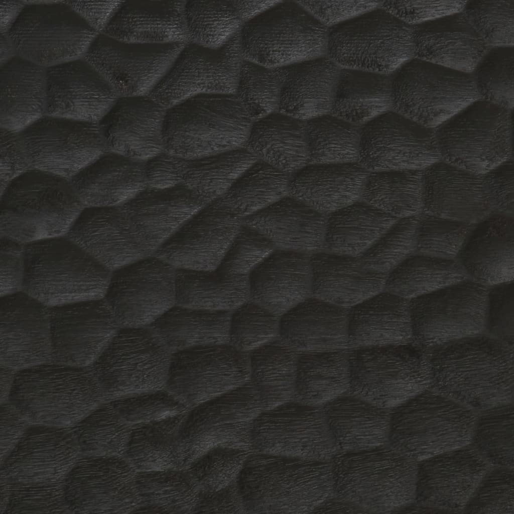 vidaXL Badkamerwandkast 38x33x48 cm massief mangohout zwart