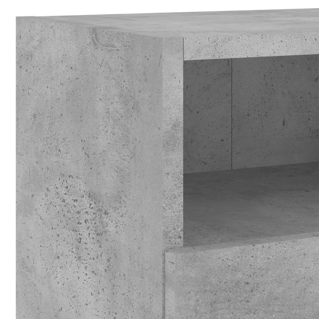 vidaXL 4-delige Tv-wandmeubelset bewerkt hout betongrijs