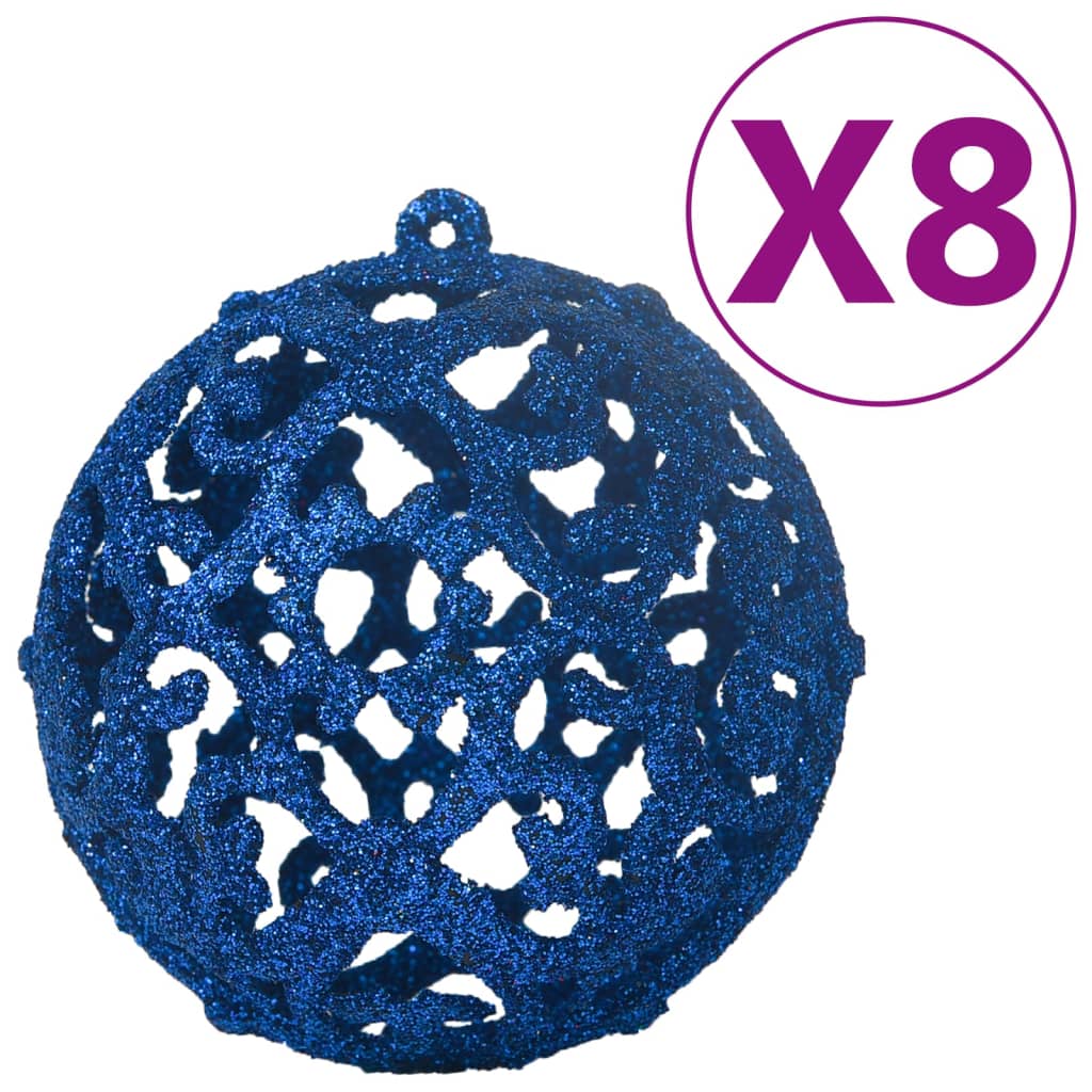 vidaXL 100-delige Kerstballenset blauw