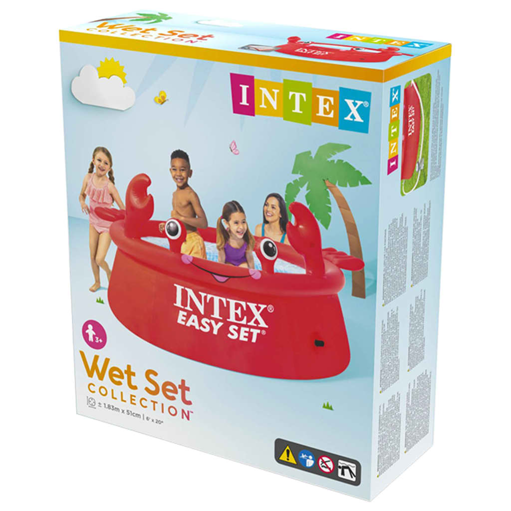 Philadelphia toon waterstof INTEX Zwembad Easy Set Happy Crab opblaasbaar 183x51 cm online kopen |  vidaXL.be