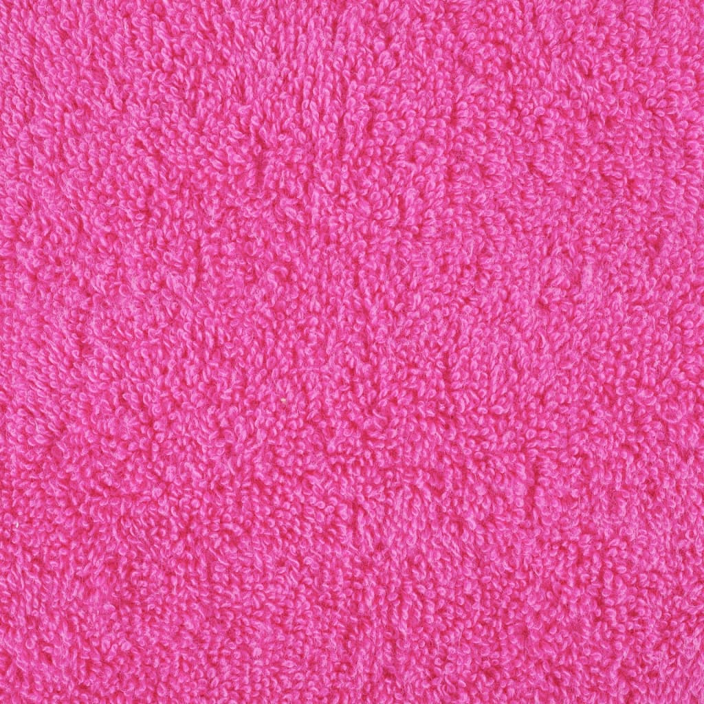 vidaXL Badhanddoeken 10 st 600 g/m² 70x140 cm 100% katoen roze