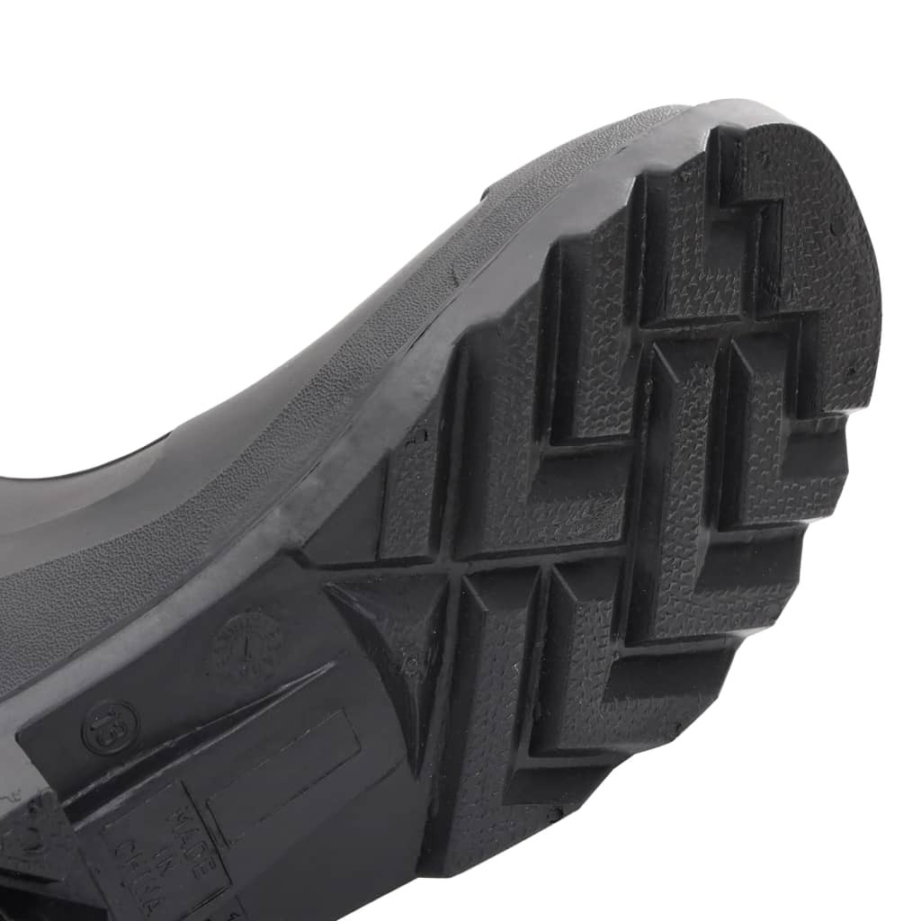 vidaXL Regenlaarzen met verwijderbare sokken maat 46 PVC zwart