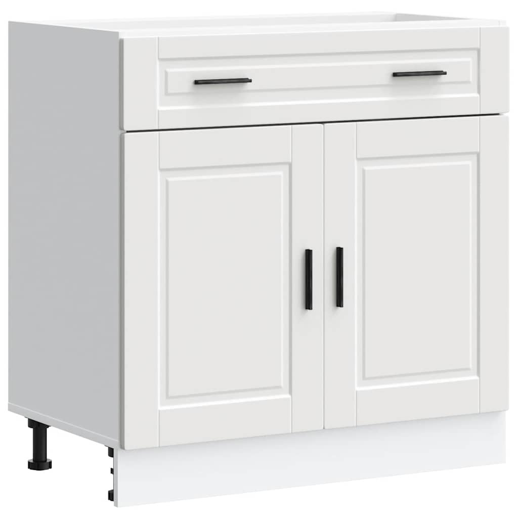vidaXL Onderkast met lade Lyon 50x46x81,5 cm bewerkt hout wit