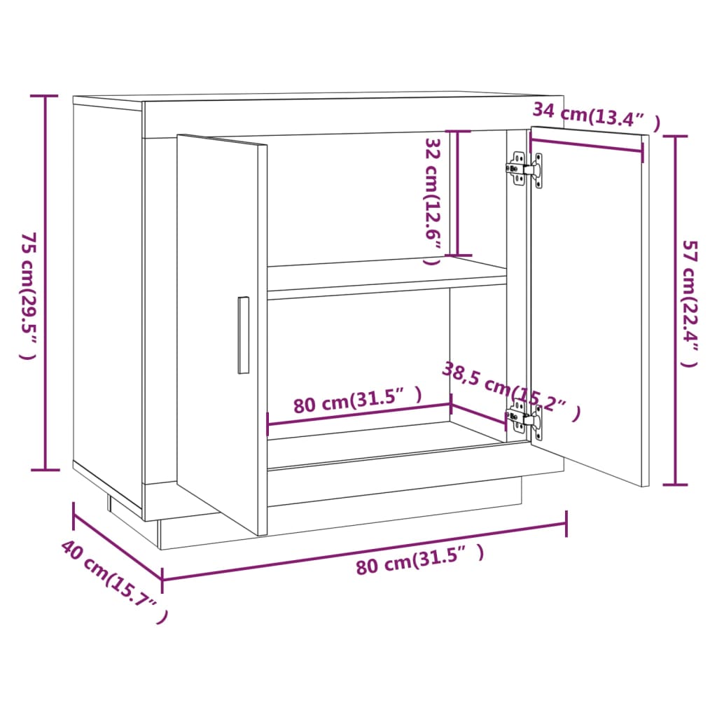 vidaXL Bureau 80x40x75 cm bewerkt hout wit - Bureaus vidaXL Bureau 80x40x75 cm bewerkt hout wit - Bureaus