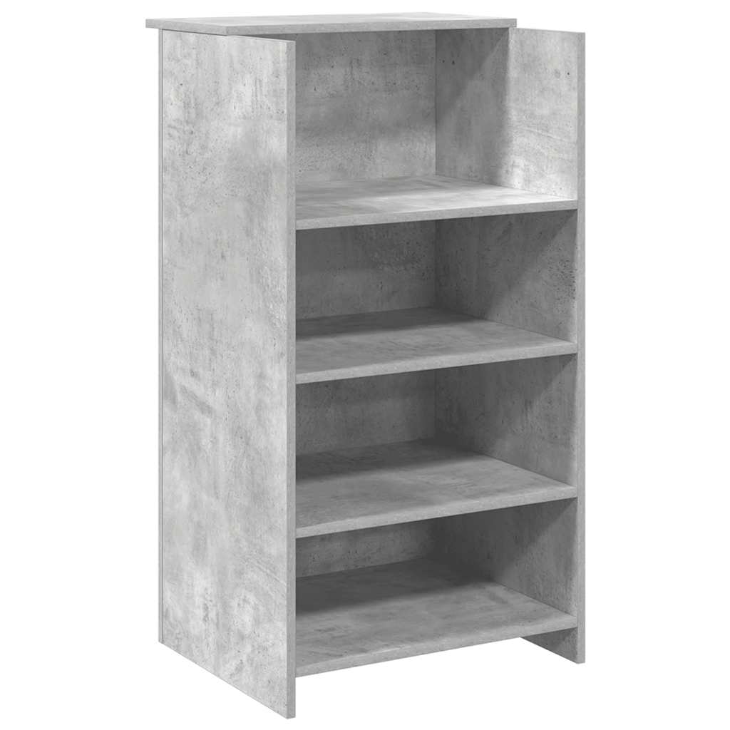 Receptiebalie 100x50x103,5 cm bewerkt hout zwart Receptiebalie 100x50x103,5 cm bewerkt hout zwart