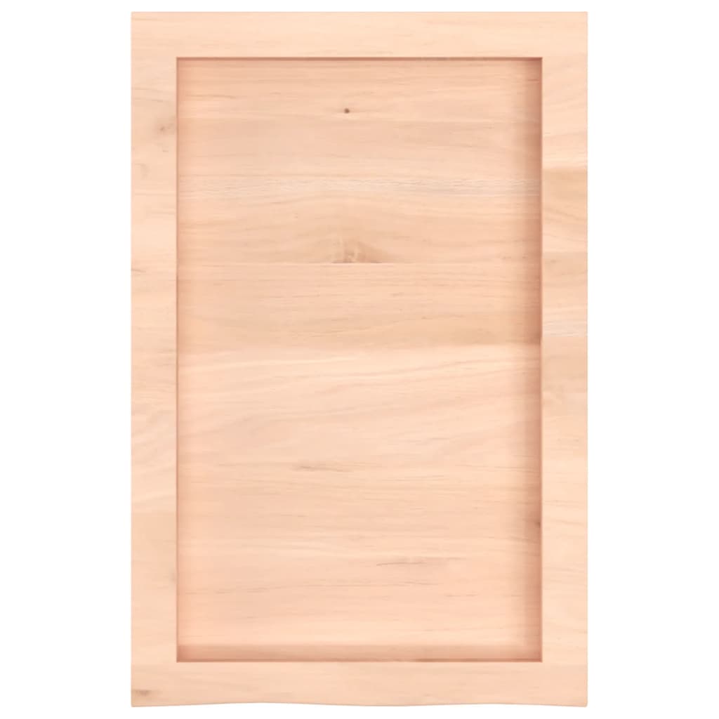 vidaXL Wastafelblad 40x60x(2-6) cm onbehandeld massief hout