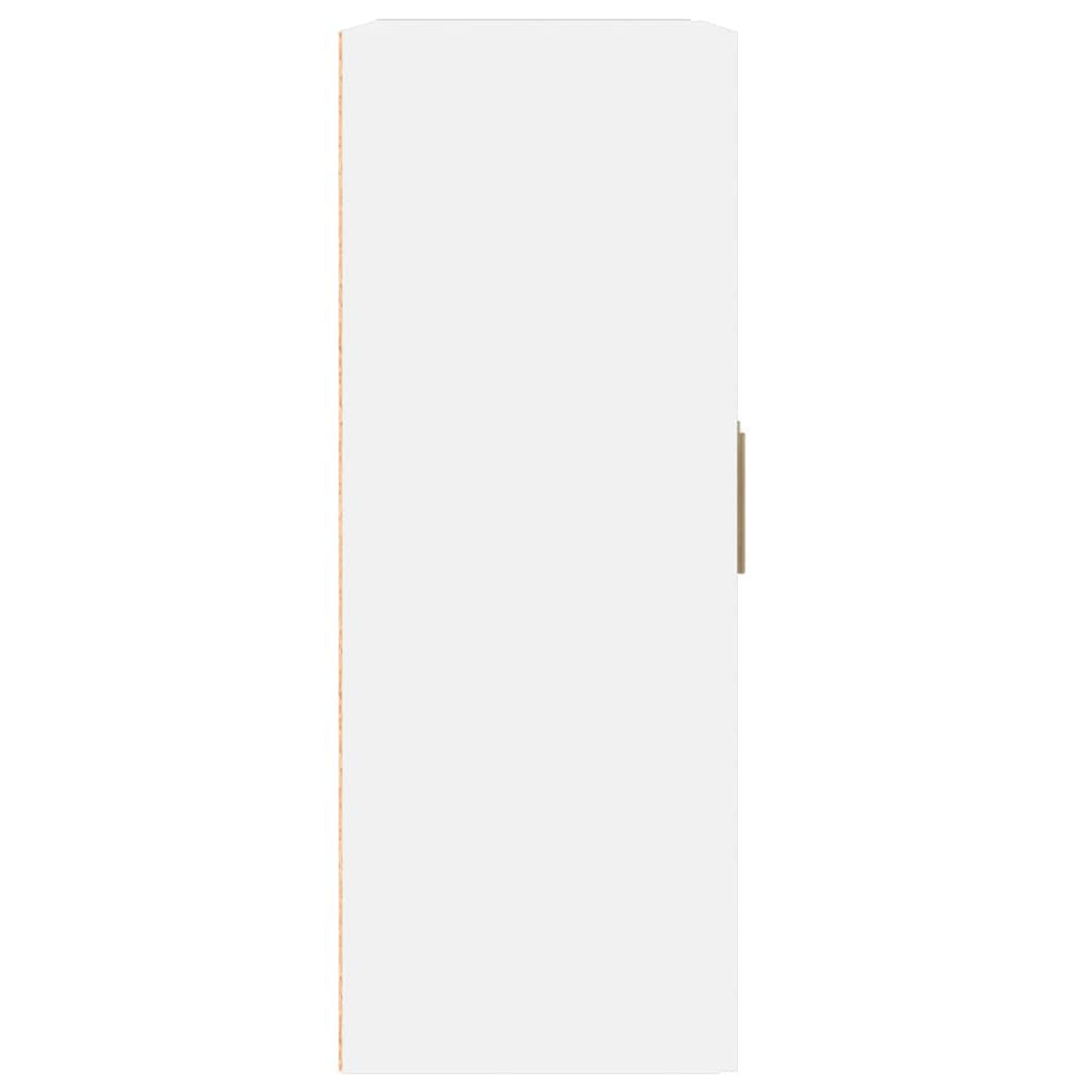 vidaXL Wandkast 69,5x32,5x90 cm bewerkt hout wit