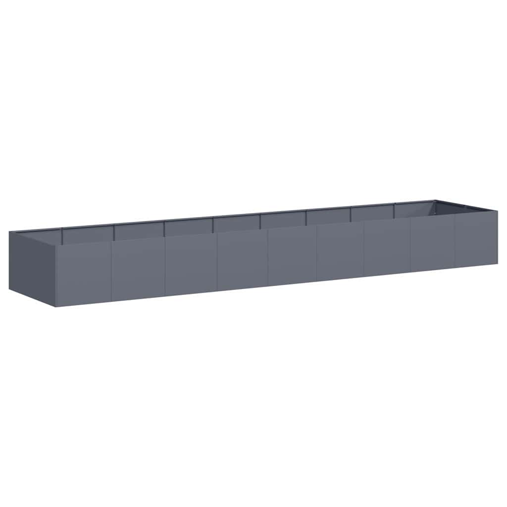 vidaXL Plantenbak 360x80x40 cm staal olijfgroen, plantenbak, plantenstandaard, verhoogd bed, plantenbakstandaard, plantenbak, tuinplantenbak