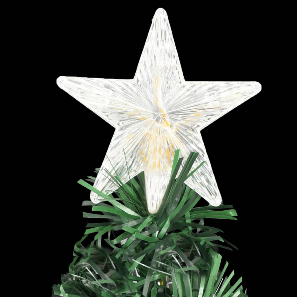 vidaXL Kerstboom met LED en standaard 150 cm glasvezel