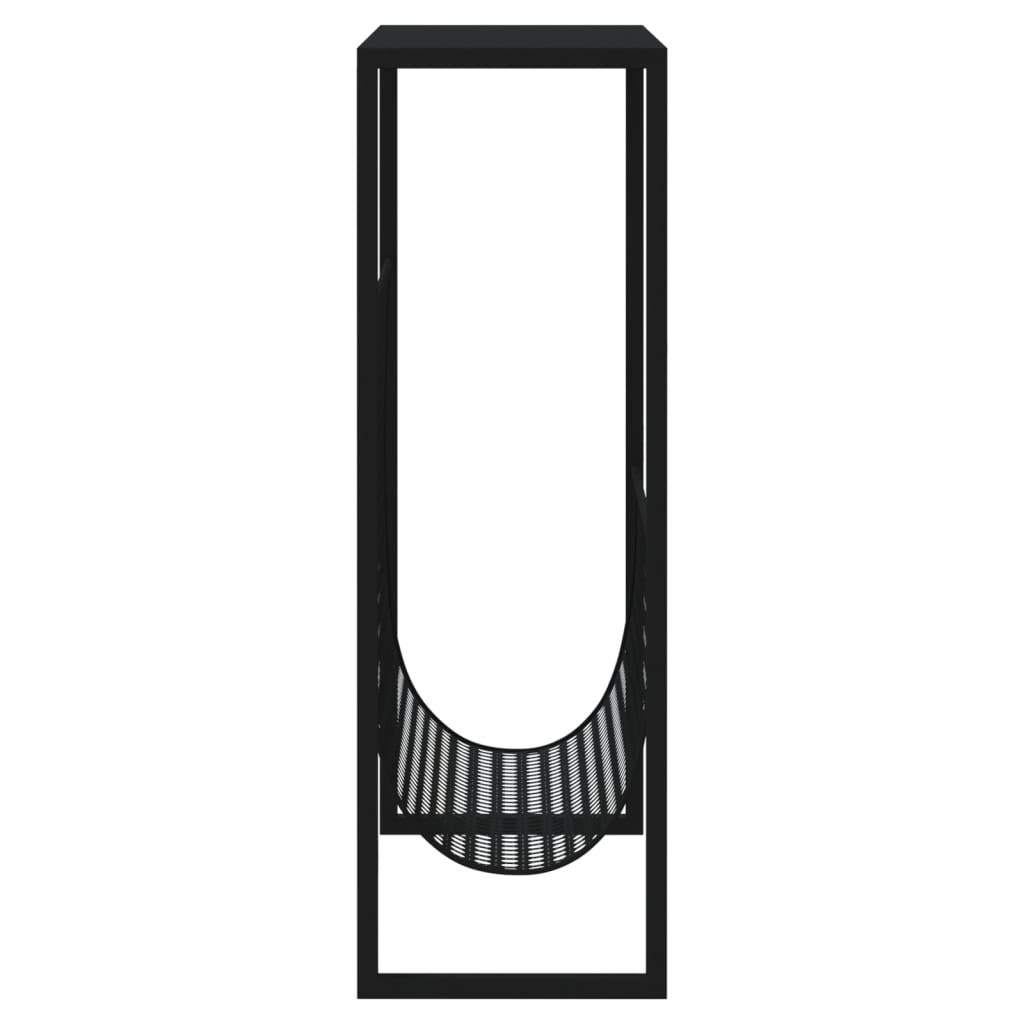 vidaXL Tijdschriftenrek 35x15x45 cm staal zwart