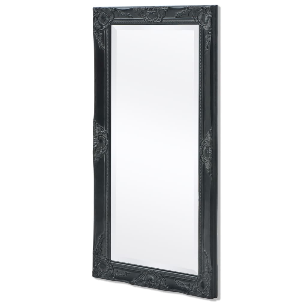 vidaXL Wandspiegel 50x35 cm zwart