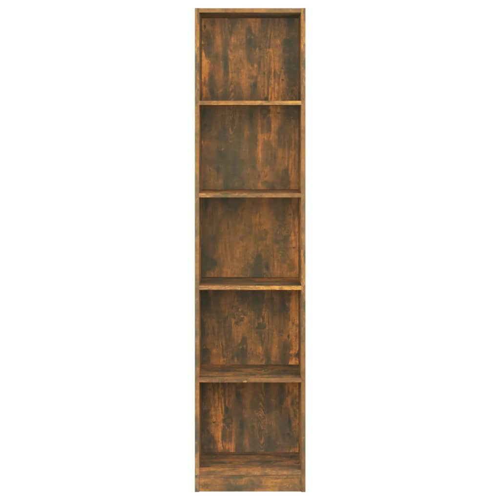 vidaXL Boekenkast 40x24x175 cm bewerkt hout gerookt eikenkleurig