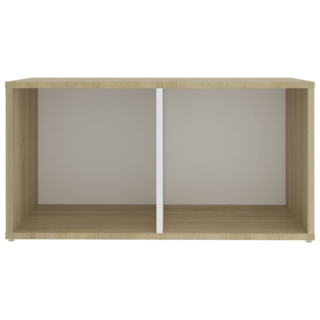 vidaXL Tv-meubelen 4 st 72x35x36,5 cm spaanplaat wit sonoma eikenkleur