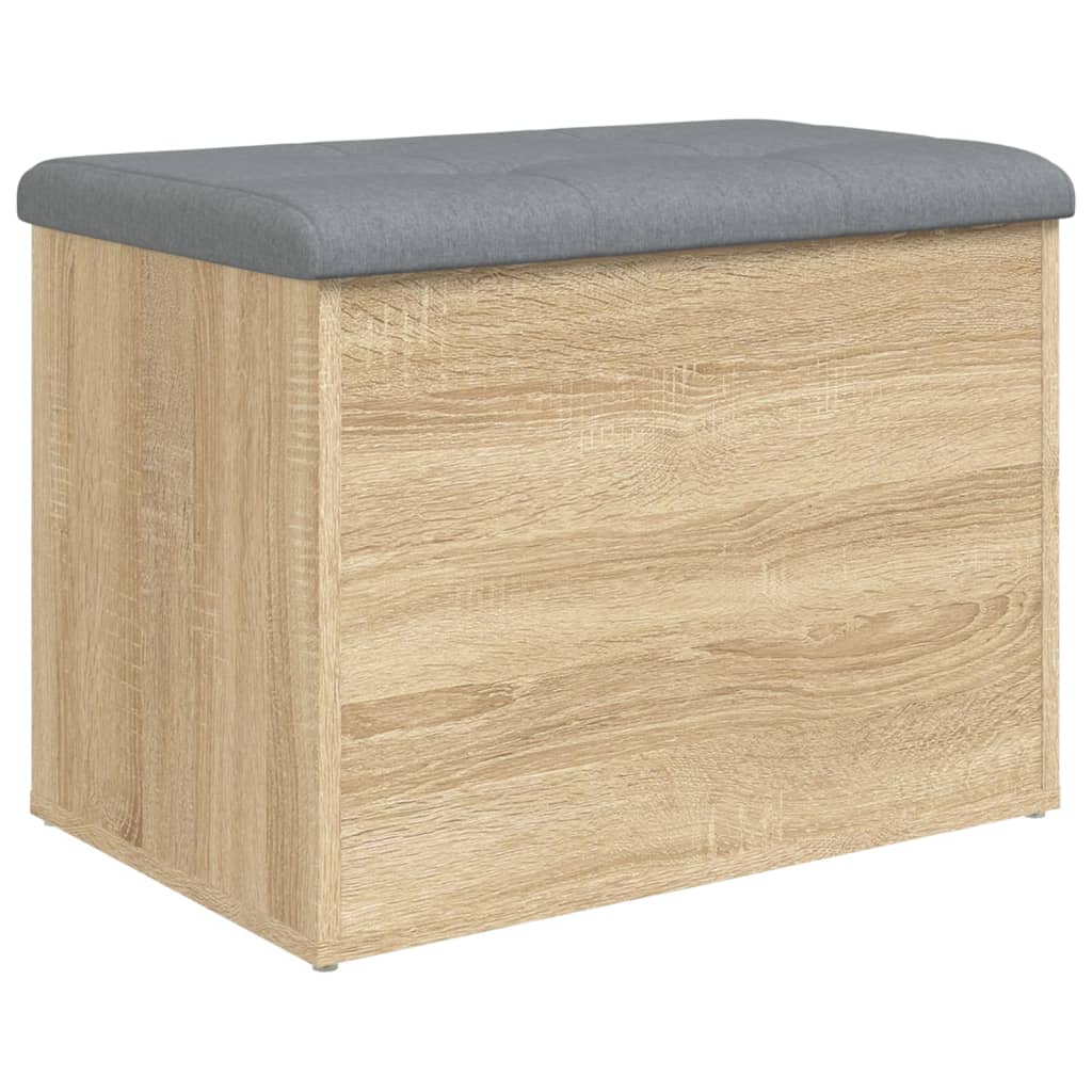 vidaXL Opbergbankje 62x42x45 cm bewerkt hout sonoma eikenkleurig