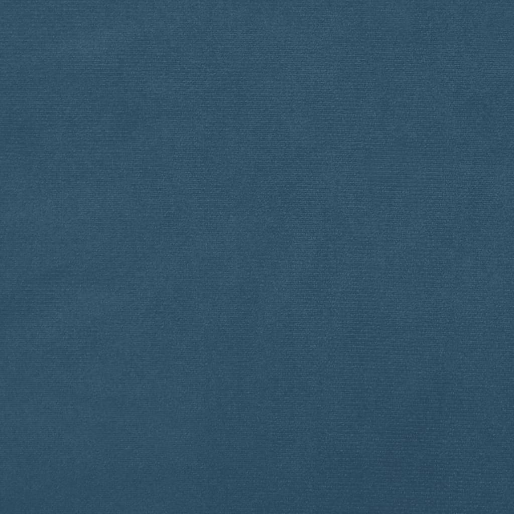 vidaXL Bedframe fluweel donkerblauw 200x200 cm