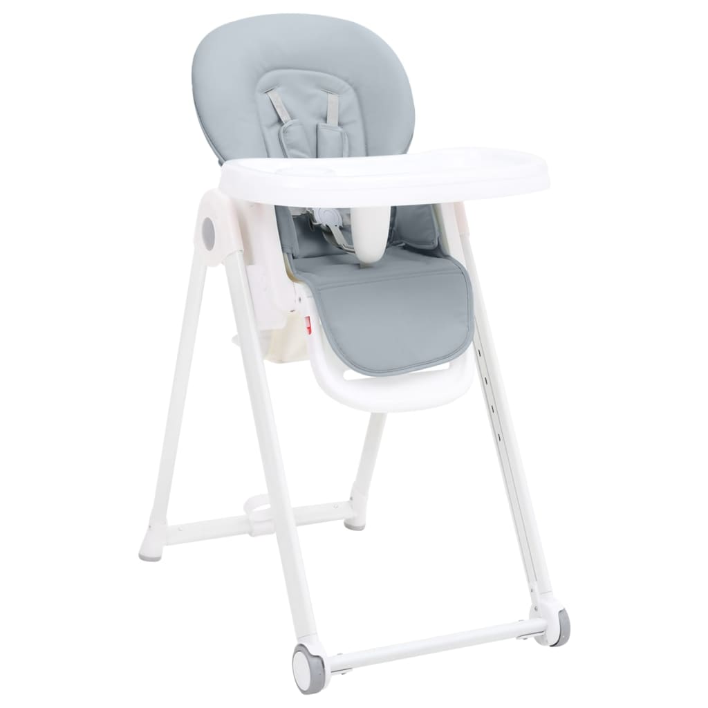 vidaXL Kinderstoel aluminium lichtgrijs kopen | vidaXL.be