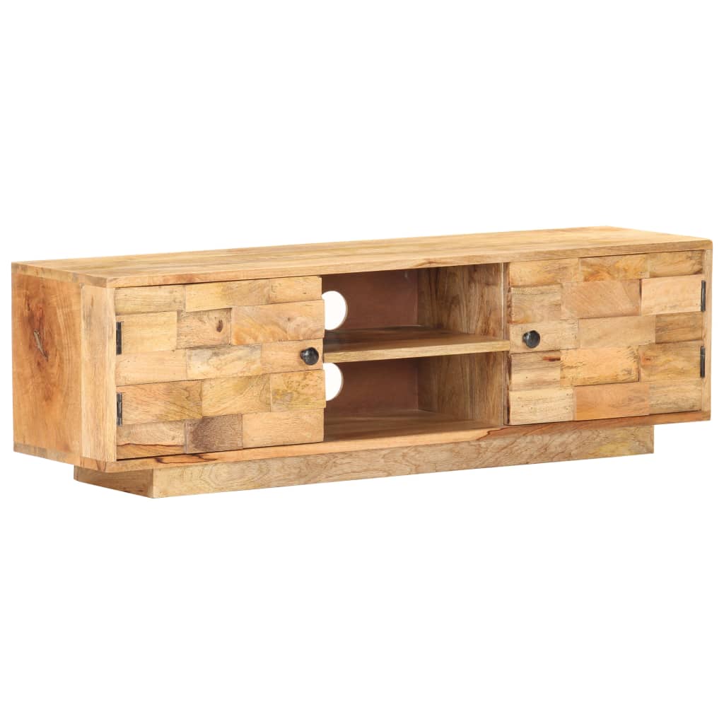 vidaXL Tv-meubel 116x30x35 cm massief mangohout