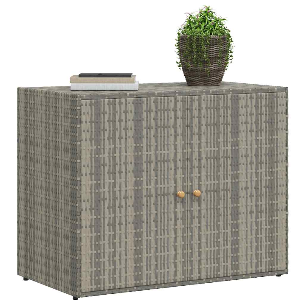 Tuinkast 198x55,5x80 cm poly rattan zwart kopen
