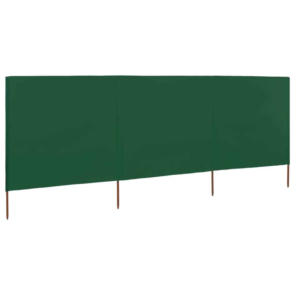 Ondeugd Veilig Word gek vidaXL Windscherm 3-panelen 400x120 cm stof groen online kopen | vidaXL.be