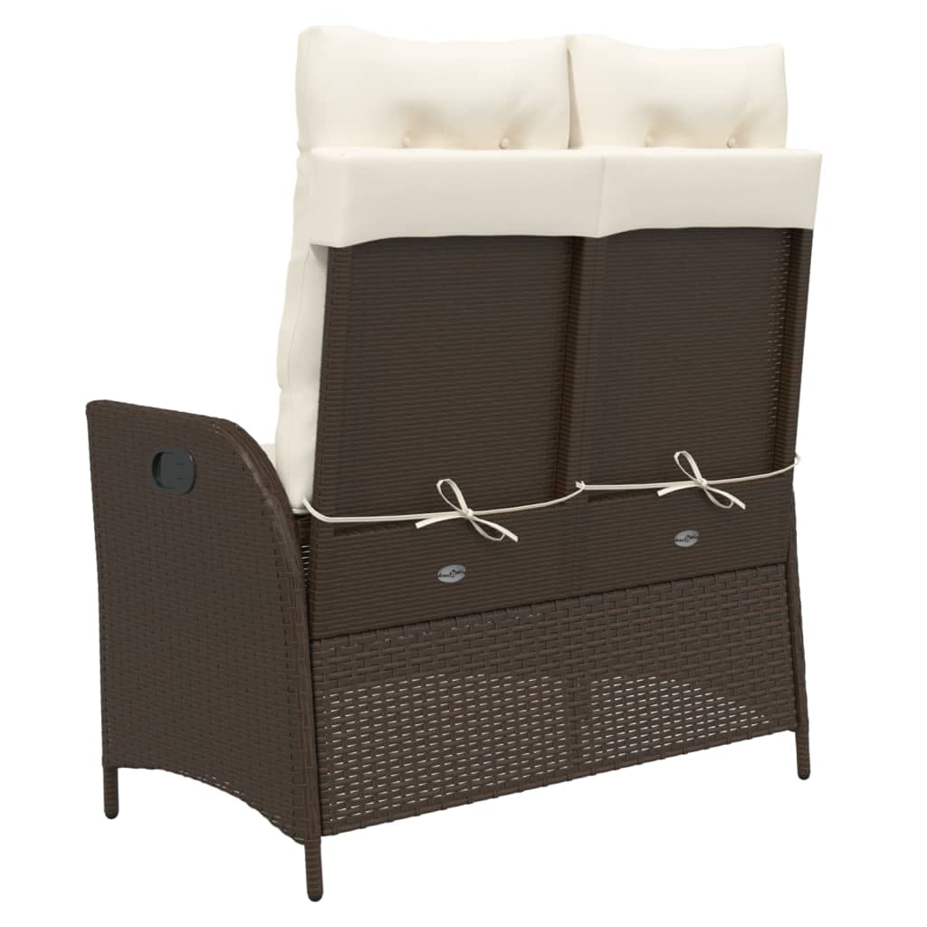 vidaXL Tuinstoel verstelbaar met voetensteun poly rattan grijs, tuin stoel, loungestoel tuin, lounge stoel buiten, terrasstoel, loungestoel