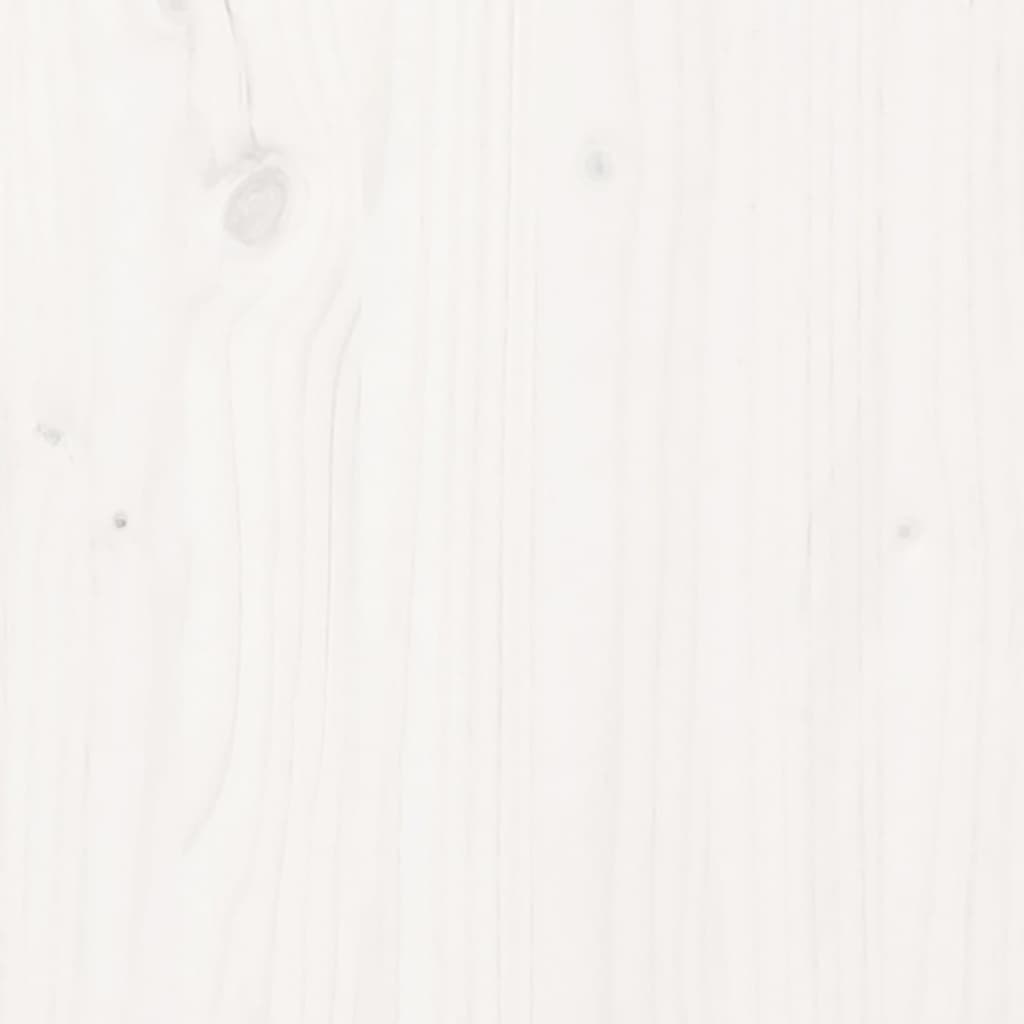 vidaXL Salontafel 80x55x40,5 cm massief grenenhout wit