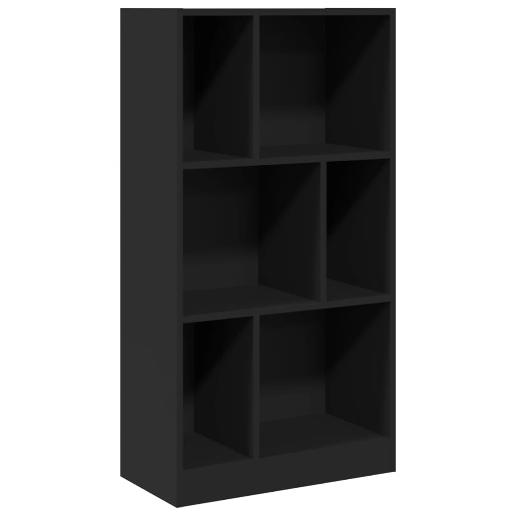 vidaXL Boekenkast 57x28,5x107,5 cm bewerkt hout zwart