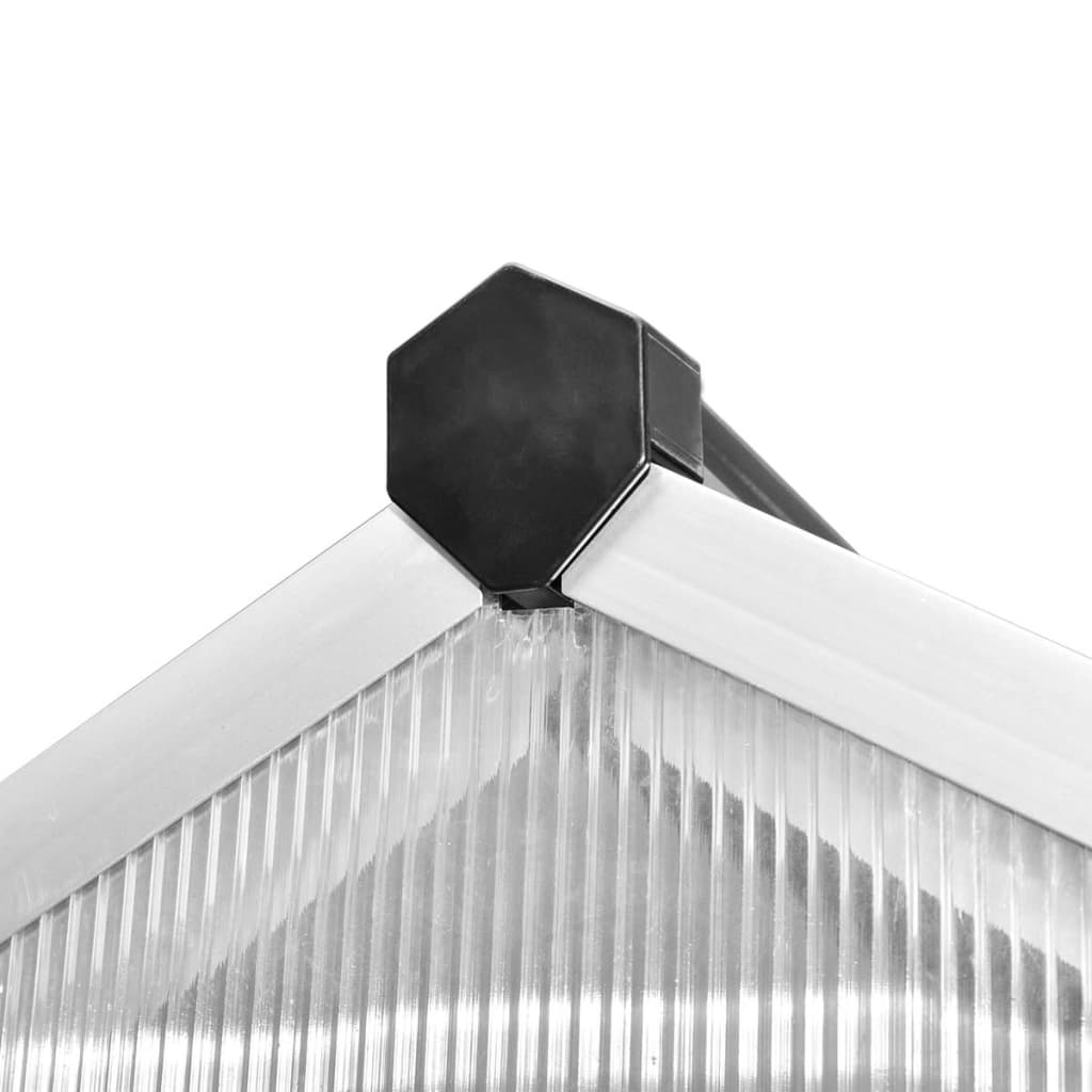 vidaXL Tuinkas versterkt aluminium met basisframe 9,025 m²
