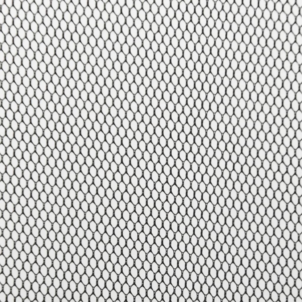 vidaXL Vliegengordijn 10-delig 240x240 cm mesh zwart