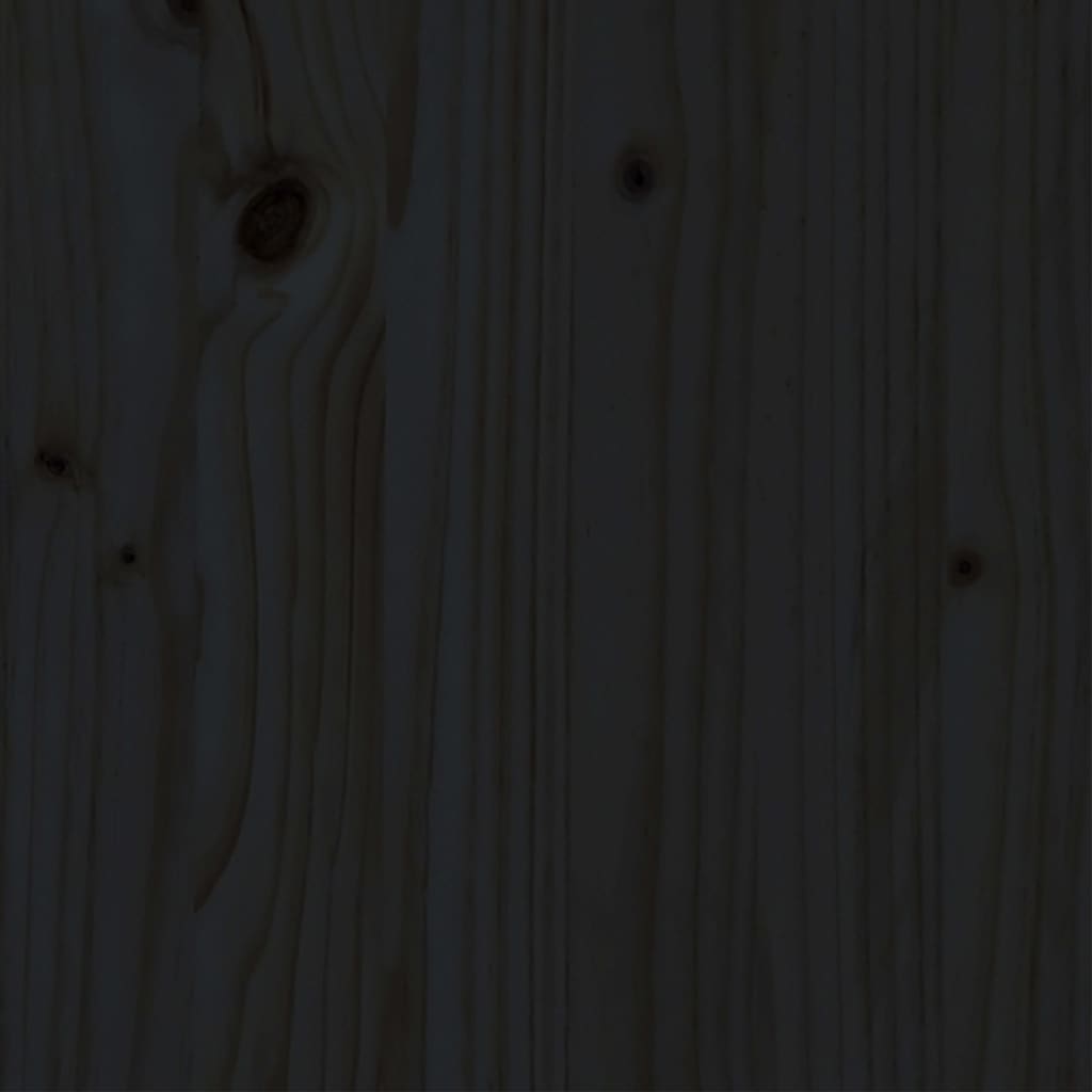 vidaXL Bedframe massief grenenhout zwart 120x190 cm
