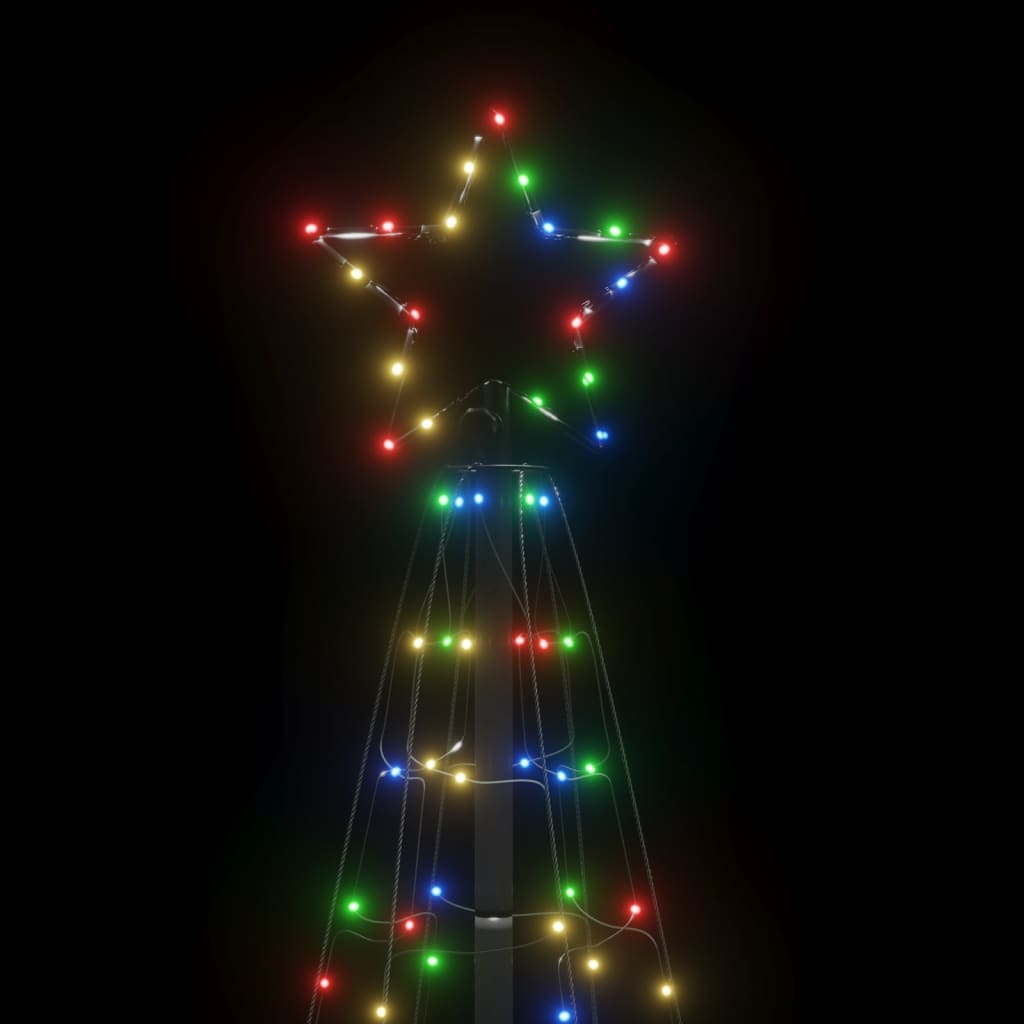 vidaXL Lichtkegel met grondpinnen 220 meerkleurige LED's 180 cm