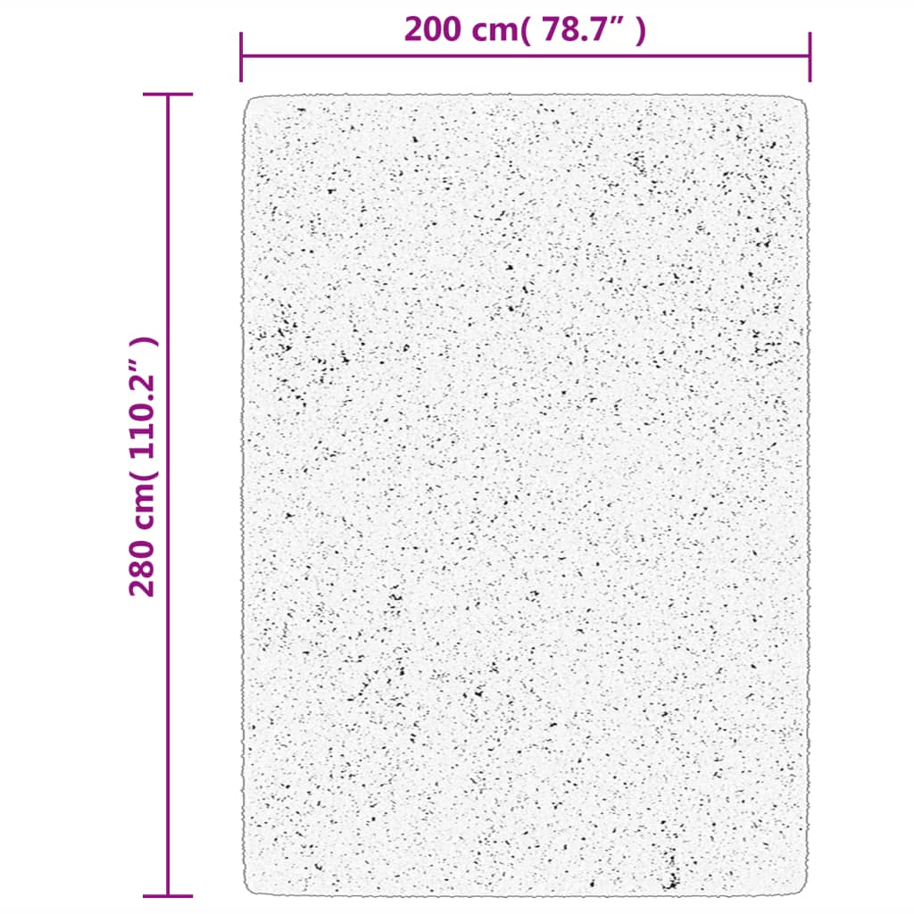 vidaXL Vloerkleed HUARTE laagpolig zacht wasbaar 200x280 cm bosgroen