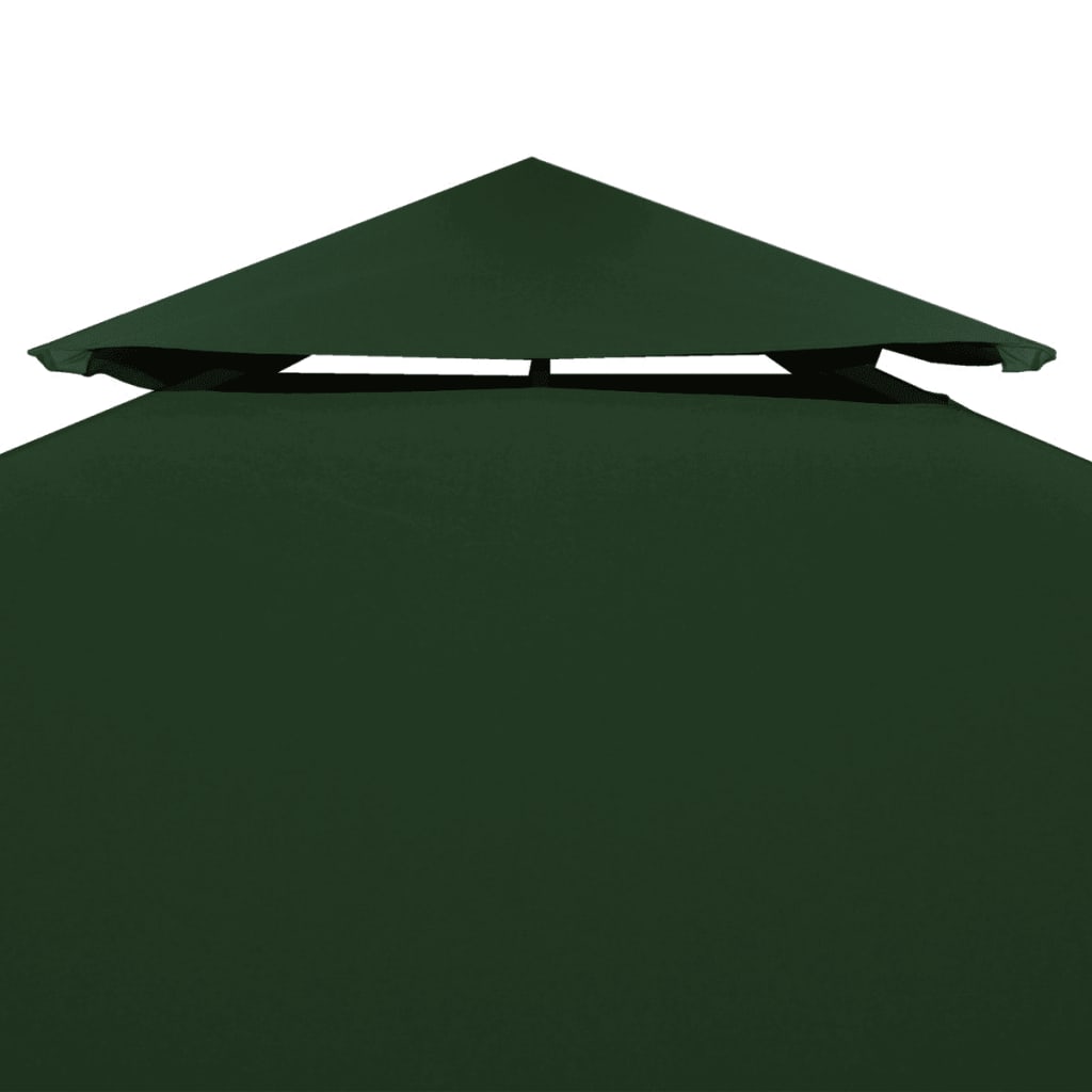 vidaXL Vervangend tentdoek prieel 310 g/m² 3x4 m groen
