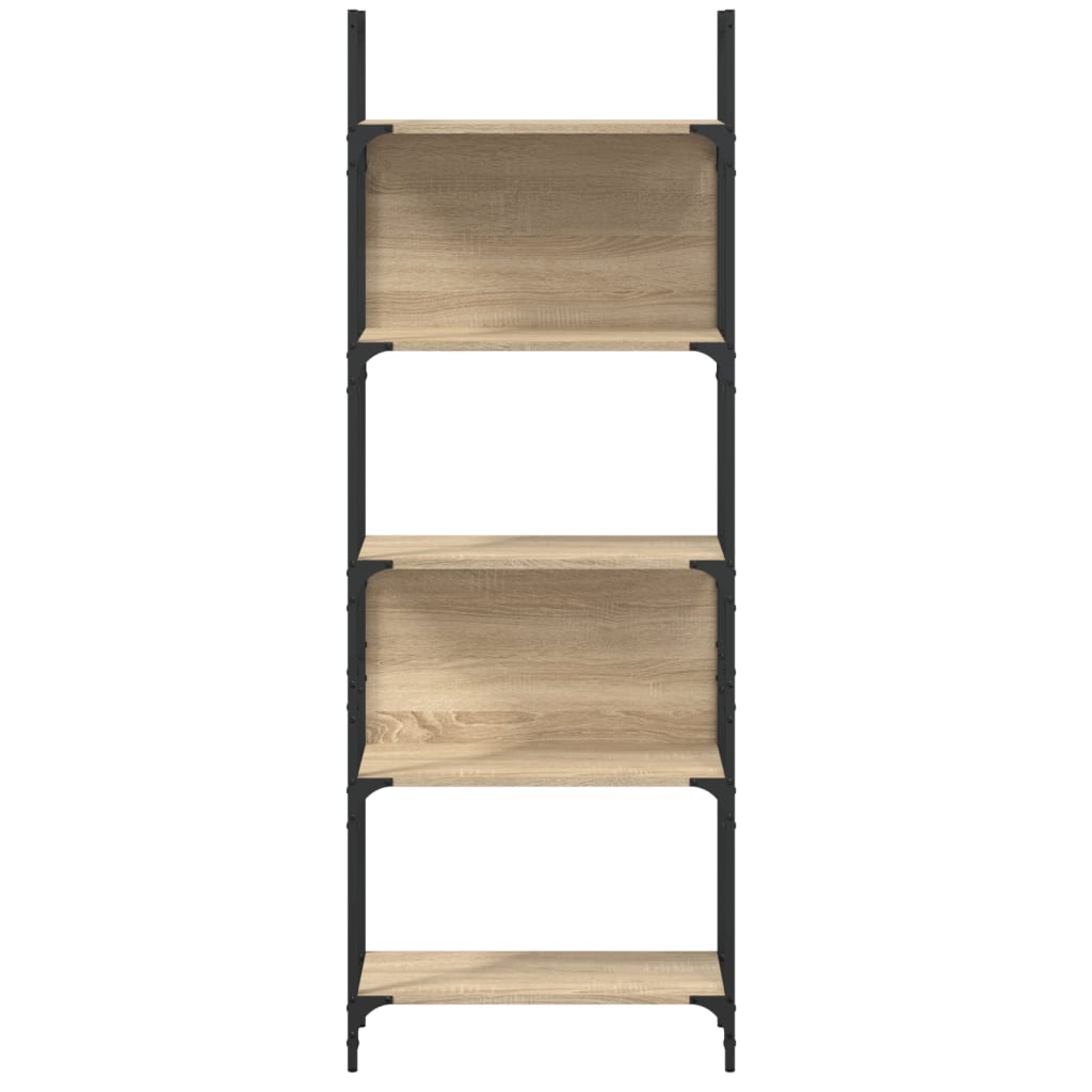 vidaXL Boekenkast 5-laags 60,5x24x166,5 cm bewerkt hout sonoma eiken